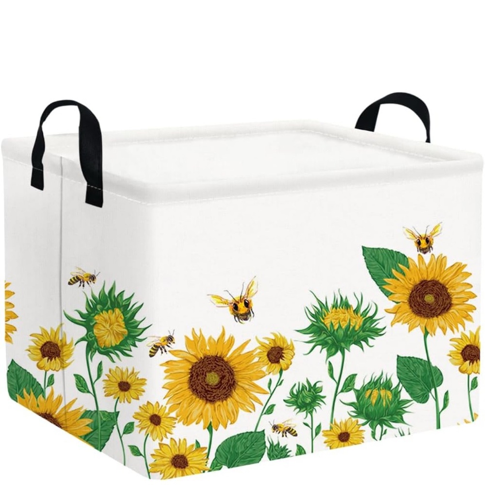 Sunflower Storage Bin with Handles
